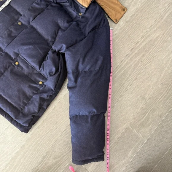 Schott NYC Down Filled Hooded Puffer Parka Jacket Men's Navy Size 3XL 9040D - Picture 15 of 16